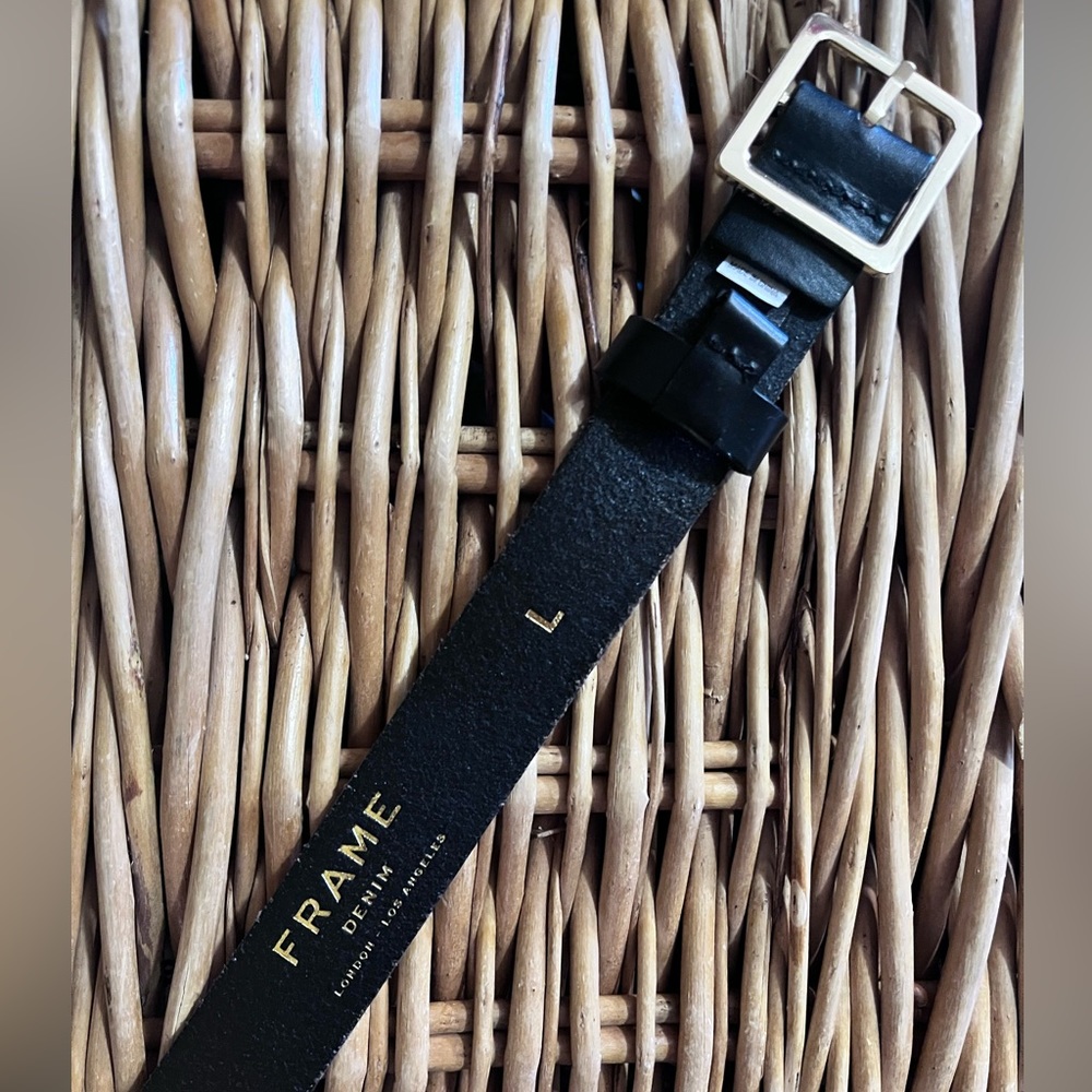 FRAME black leather belt